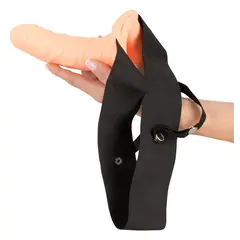 Кух страпон колан 18 см за удължаване и пегинг Hollow Strap-On Fetish Fantasy Series – телесен/черен