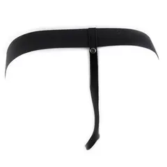 Кух страпон колан 19 см с тестиси за удължаване и пегинг Hollow Strap-On with Balls Fetish Fantasy Series – телесен/черен