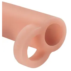 Пенис удебелител 17 см Real Feel Enhancer XL Fantasy X-tensions, пръстен за тестиси, телесен