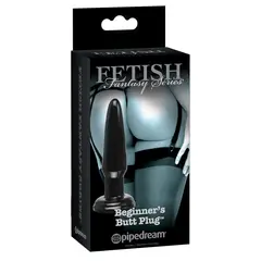 BDSM анален плъг Beginner's Butt Plug Fetish Fantasy Series, вендуза, черен