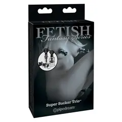 BDSM смукатели за зърна и клитор Limited Edition Super Suckers Trio Fetish Fantasy Series черни