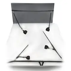 BDSM комплект за фиксиране на легло с колани и белезници Ultimate Bed Restraint System Fetish Fantasy Series – черен