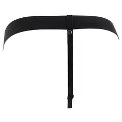 Кух страпон колан 24 см с тестиси за удължаване и пегинг Hollow Strap-On with Balls Fetish Fantasy Series – тъмно телесен/черен