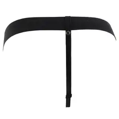 Вибриращ кух страпон колан 19 см за удължаване и пегинг Hollow Strap-On Fetish Fantasy Series – телесен/черен, с USB