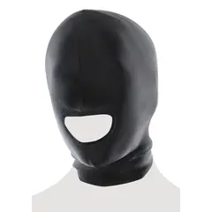BDSM маска с отворена уста Spandex Open Mouth Hood Fetish Fantasy Series – черна
