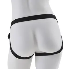 Strap-On комплект Fetish Fantasy Gold Designer – колан със сваляемо дилдо, черен змийски дизайн