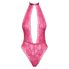 Целокупно боди Kissable Body, розова дантела, S/M