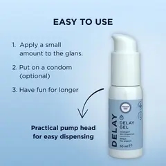 Гел за задържане за мъже, Mister Size Delay Gel, 50 мл