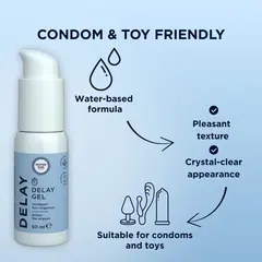 Гел за задържане за мъже, Mister Size Delay Gel, 50 мл