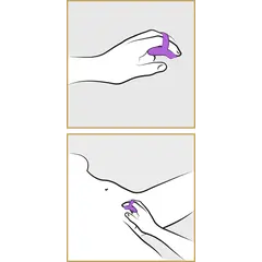 Вибратор за пръсти Finger Vibe Fantasy For Her, 10 режима, силикон, лилав