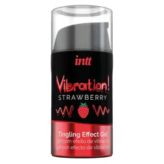 Вибриращ гел с вкус на ягода, intt Vibration! Strawberry, 15 мл