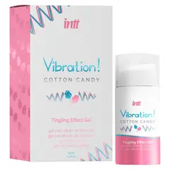 Вибриращ гел с вкус на захарен памук, intt Vibration! Cotton Candy, 15 мл