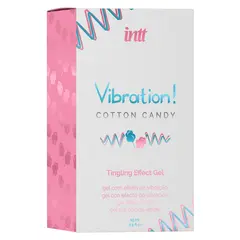 Вибриращ гел с вкус на захарен памук, intt Vibration! Cotton Candy, 15 мл