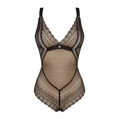 Еротично теди с триъгълни чашки и дантела Estiqua, Obsessive, M/L