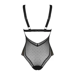 Еротично теди с триъгълни чашки и дантела Estiqua, Obsessive, M/L