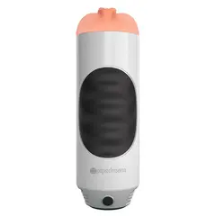 Вибриращ мастурбатор вагина Mega Grip Stroker Pussy Pipedream – стискане и вибрации, 23,7 см, светъл тен