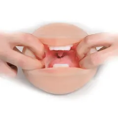 Мастурбатор уста To Go Deep Throat Cocksucker PDX – джобен размер, 16,3 см, светъл тен