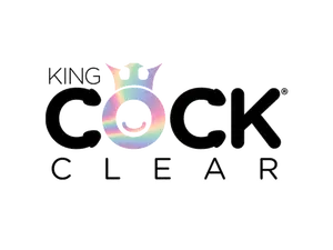 Прозрачен реалистичен дилдо King Cock Clear, 20 см, с тестиси и вендуза