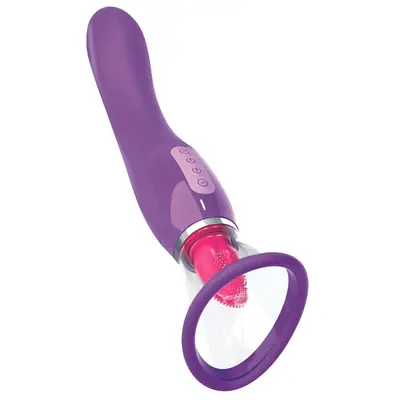 Вибратор за G-точка 25 см Her Ultimate Pleasure Fantasy For Her, 10 режима, клитор стимулатор, вакуум, лилав