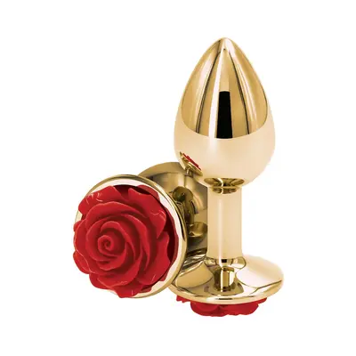 Aнален разширител с роза Rear Assets Rose, Златист, Размер S, 7.6 см.