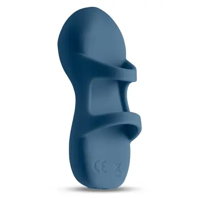 Вибратор за пръст Desire Fingerella – Тъмносин, 10 функции