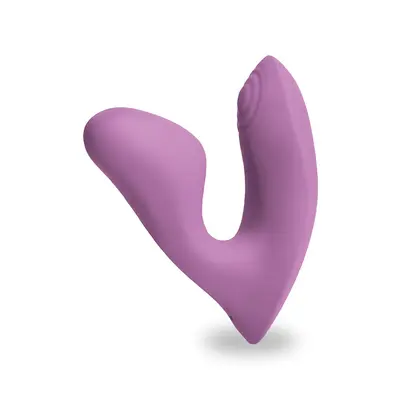 Вибратор с клиторен стимулатор Desire Demure, Розов, 7 Функции