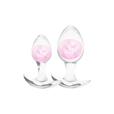 Комплект силиконови анални разширители Glams Trainer Kit – Розов, 2 части