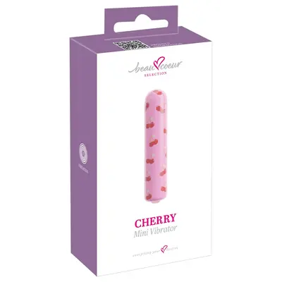 Мини вибратор CHERRY, 10 режима, дизайн черешки, компактен и мощен