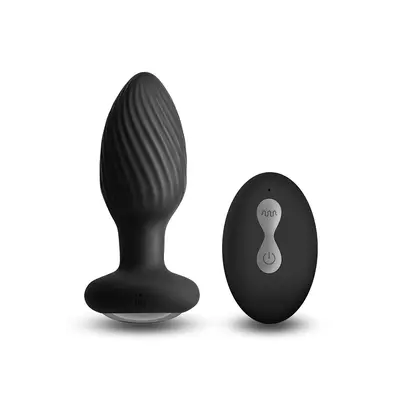 Ротиращ анален разширител Renegade Alpine, 9,8 см, 16 режима, Черен