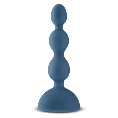 Вибриращ анален разширител с топчета Secrets Kai, Син, 10 Режима, 14.4 см.