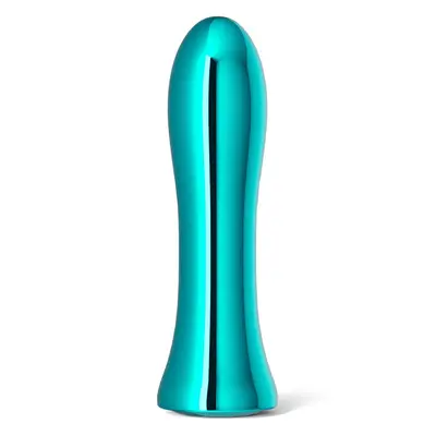 Метален вибратор Inya Shimmer, Тюркоаз, 10 функции, 12 см.