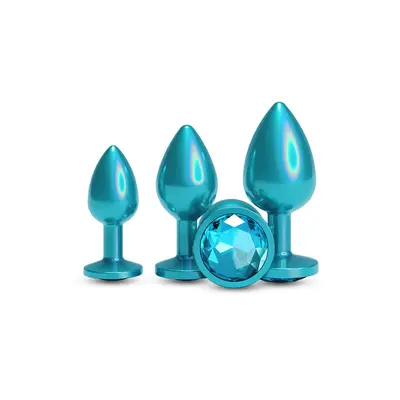 Комплект анални разширители Rear Assets Trainer Kit, 3 части, Тюркоаз