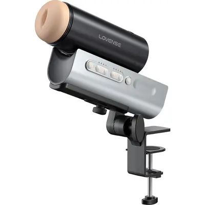 Смарт мастурбатор с тласкащо движение Lovense Solace Pro, Черен