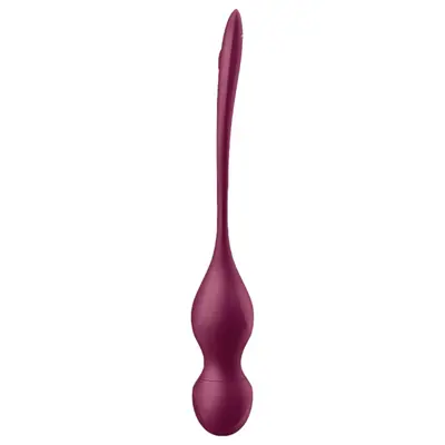 Смарт вибриращи кегел топчета Satisfyer Love Birds Vary, Виненочервени