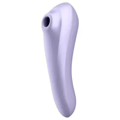 Смарт вибратор 2-в-1 с въздушни вълни и App контрол Satisfyer Dual Pleasure, Светлолилав