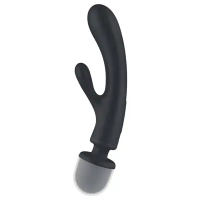 Мултифункционален вибратор 3-в-1 Satisfyer Triple Lover, Сребрист / Черен