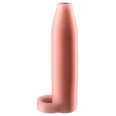 Пенис удебелител 17 см Real Feel Enhancer XL Fantasy X-tensions, пръстен за тестиси, телесен