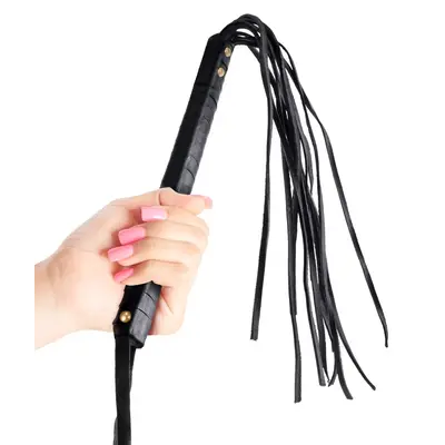 BDSM флогър камшик 63,5 см First Time Flogger Fetish Fantasy Series – черен