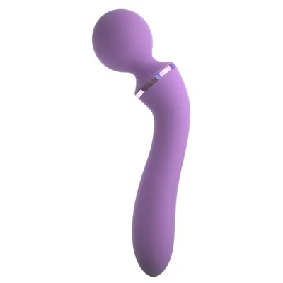 Вибратор масажор за G-точка 19 см Duo Wand Massage-Her Fantasy For Her, 10 режима, лилав