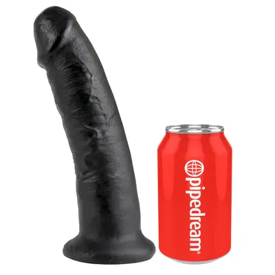 Дилдо King Cock 9" – по-голям диаметър, вендуза, 24 см., черен цвят
