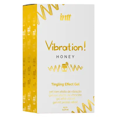 Вибриращ гел с вкус на мед, intt Vibration! Honey, 15 мл