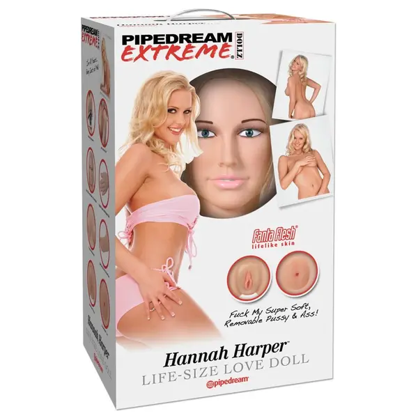 Секс кукла Hannah Harper Life-Size Pipedream – 3D лице, вагина и анус, светъл тен