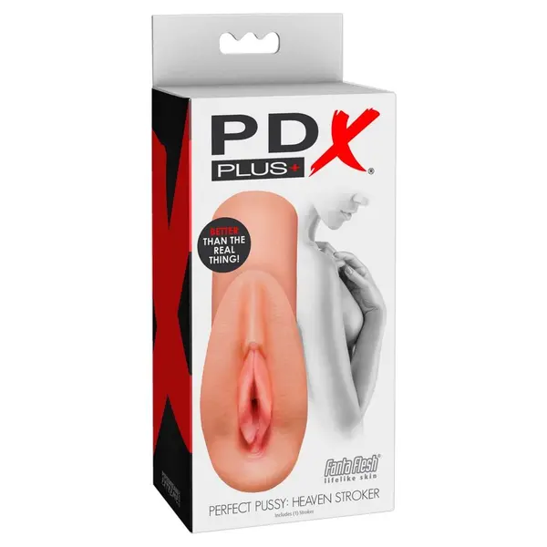 Мастурбатор вагина Heaven Stroker PDX Plus – вакуумен канал, 14,8 см, светъл тен