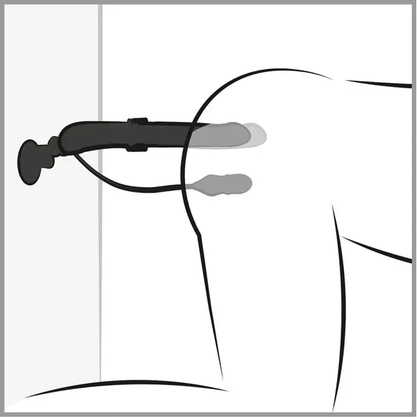 Тласкащ вибратор със засмукваща вендуза Ultimate Silicone Thruster Fetish Fantasy Series черен USB-C