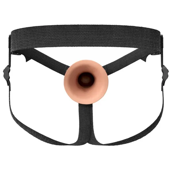 Страпон удебелител 21 см Hollow Strap-On Fantasy X-Tensions Elite, двоен силикон, телесен