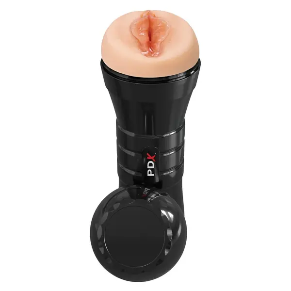 Мастурбатор вагина Super Luscious Lips XXL PDX Extreme – водна активация и вакуум, 26 см, светъл тен