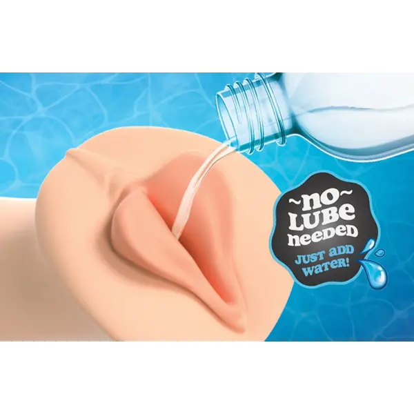 Мастурбатор вагина Super Luscious Lips XXL PDX Extreme – водна активация и вакуум, 26 см, светъл тен