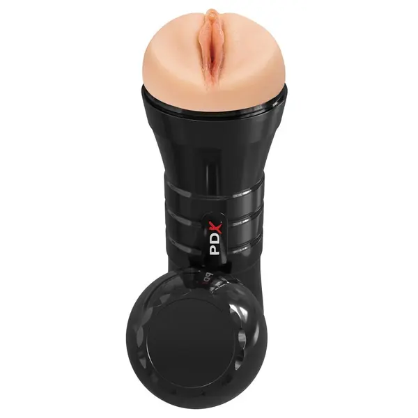 Мастурбатор вагина Super Juicy Snatch XXL PDX Extreme – водна активация и вакуум, 26 см, светъл тен