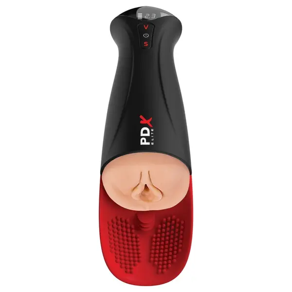 Електронен мастурбатор Fuck-O-Matic XL PDX Elite – вагина, тестиси, засмукване, вибрации, 34,9 см