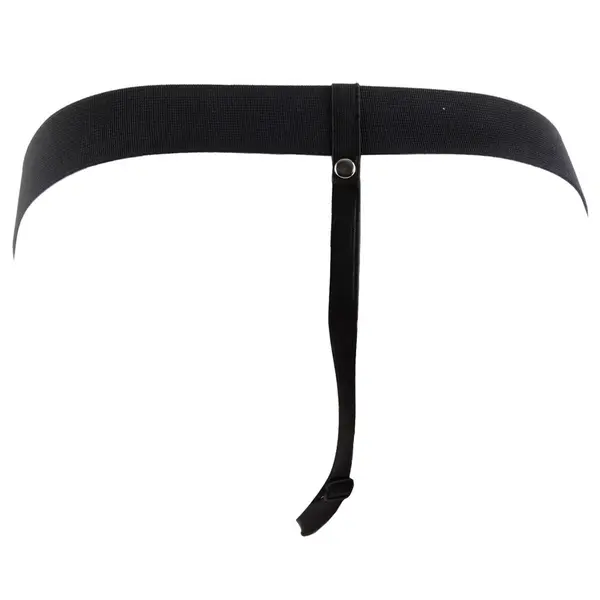 Вибриращ кух страпон колан 19 см с тестиси за удължаване и пегинг Hollow Strap-On with Balls Fetish Fantasy Series – телесен/черен